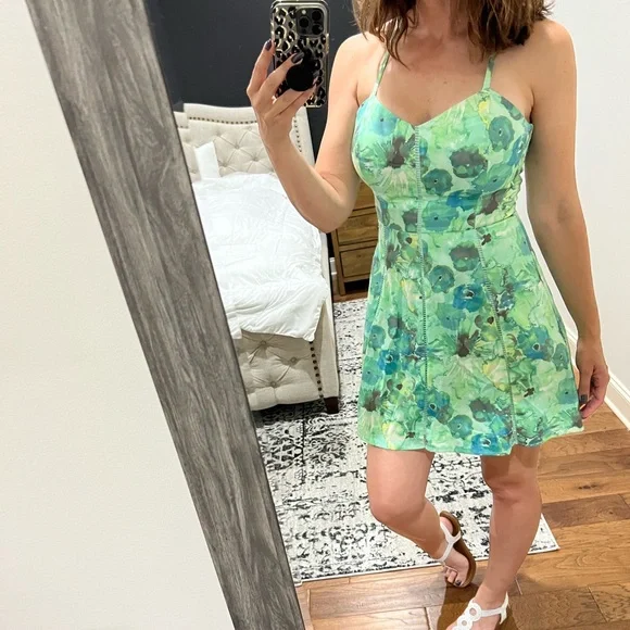 Candie's Dresses | Candies Sz9 Green Dress | Color: Green | Size: 9j | Ldepoloa's Closet